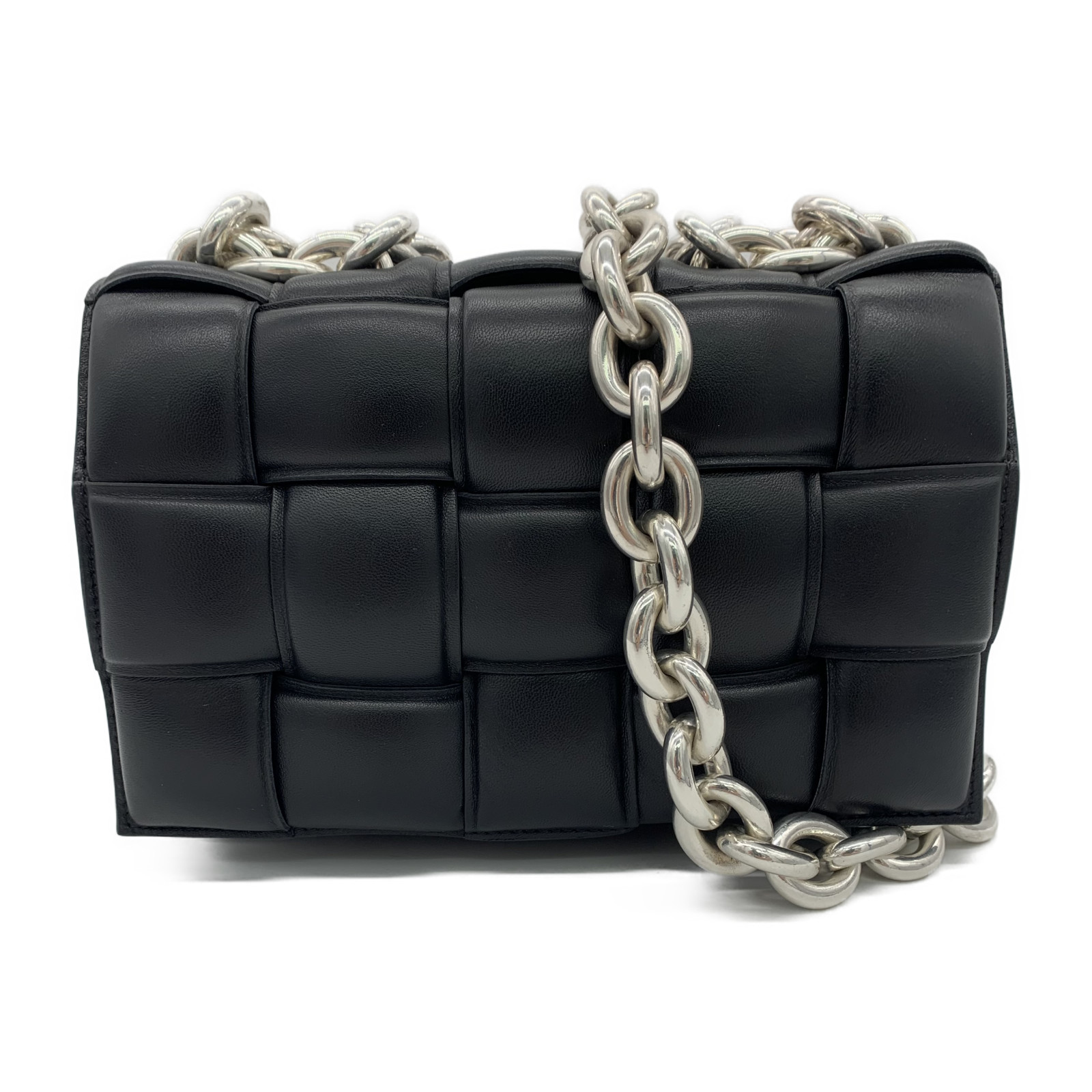 Bottega Veneta Leather Shoulder Bag Black